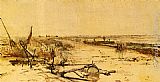 Paul Joseph Constantine Gabriel Canvas Paintings - A View Of The Kamper Veenderij (Het Zwijnsleger Near Grafhorst)